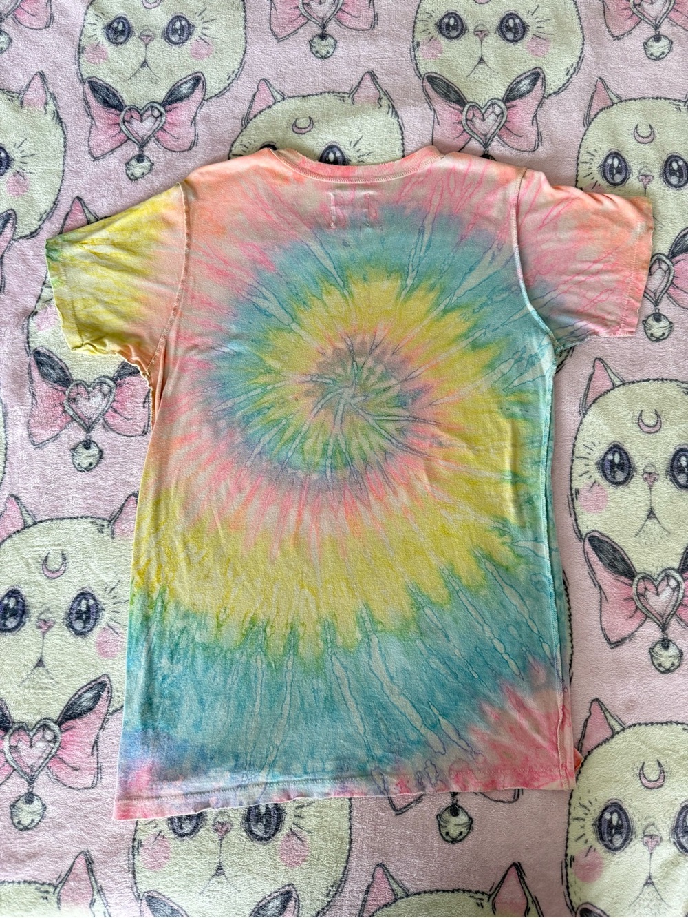 UNIF Middle Finger Spiral Tie-Dye Graphic Tee - Picture 3 of 3